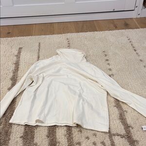 Cream Turtleneck Long Sleeve Top XL petite talbots